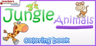 Animais da selva Coloring Book