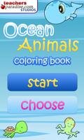 Livre océan Coloriage Animaux Affiche