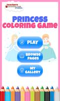 Fairytale Princess Coloring Book for Girls 포스터