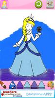 Fairytale Princess Coloring Book for Girls Ekran Görüntüsü 3