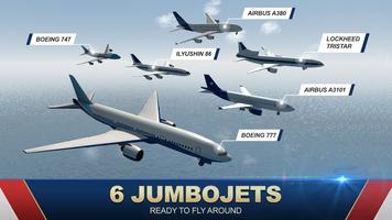 Jumbo Jet Flight Simulator تصوير الشاشة 2