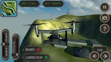 برنامه‌نما V22 Osprey Flight Simulator عکس از صفحه