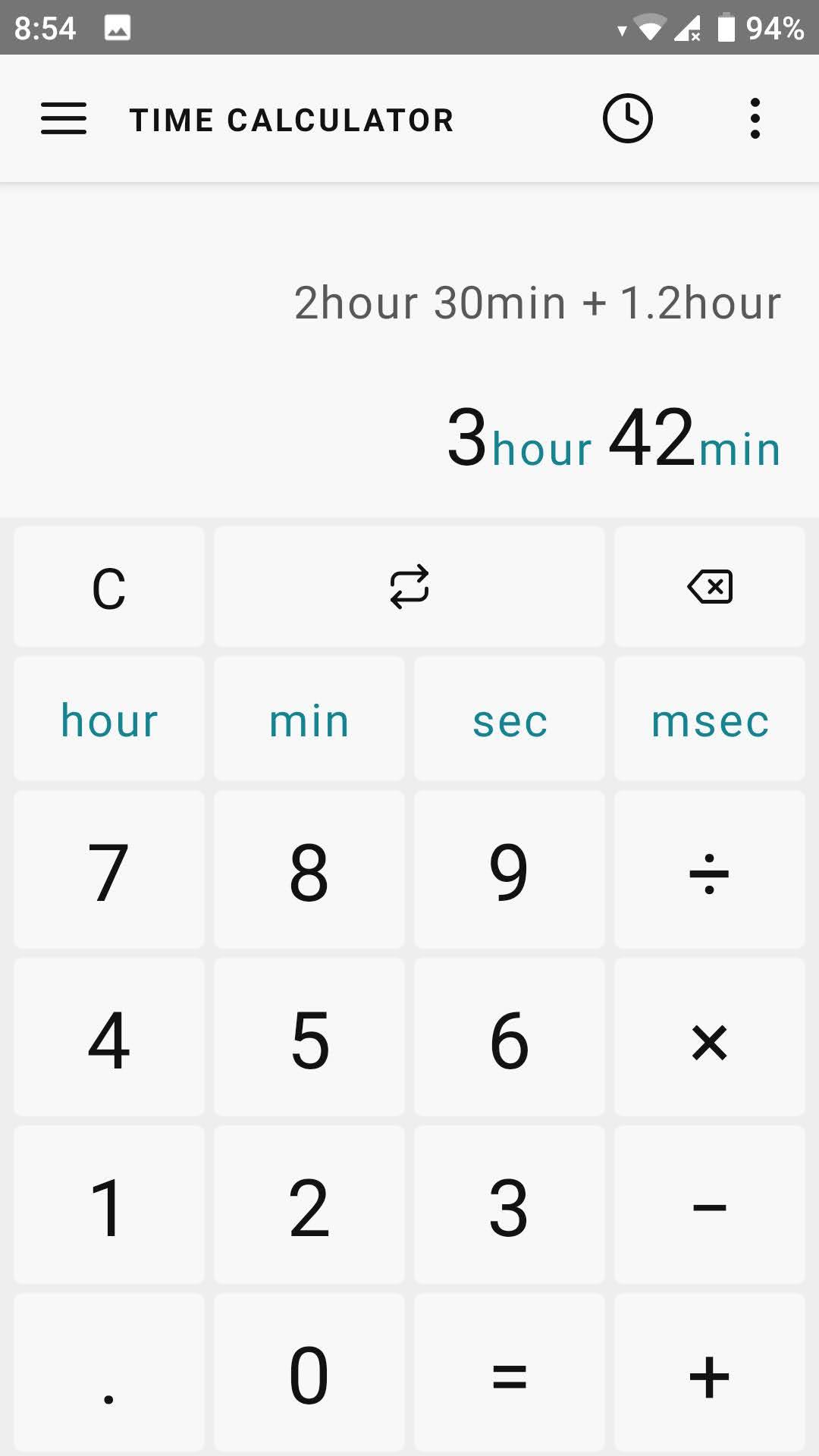 Time Calculator Hours Work & Time Between APK 4.8