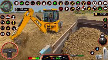 JCB 3Dx Backhoe Loader Driving plakat