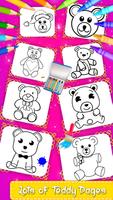 Teddy Bear Coloring Ekran Görüntüsü 1