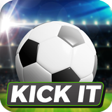 KICK IT - fútbol papel icono