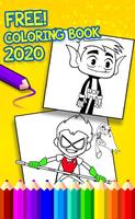 Teen titans Coloring Book capture d'écran 3