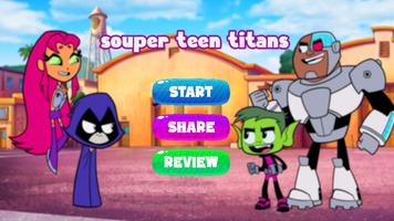 Teen titans Game adventure الملصق