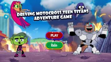 Teen titans Game Driving Affiche