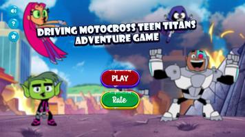 Teen titans Game Driving โปสเตอร์