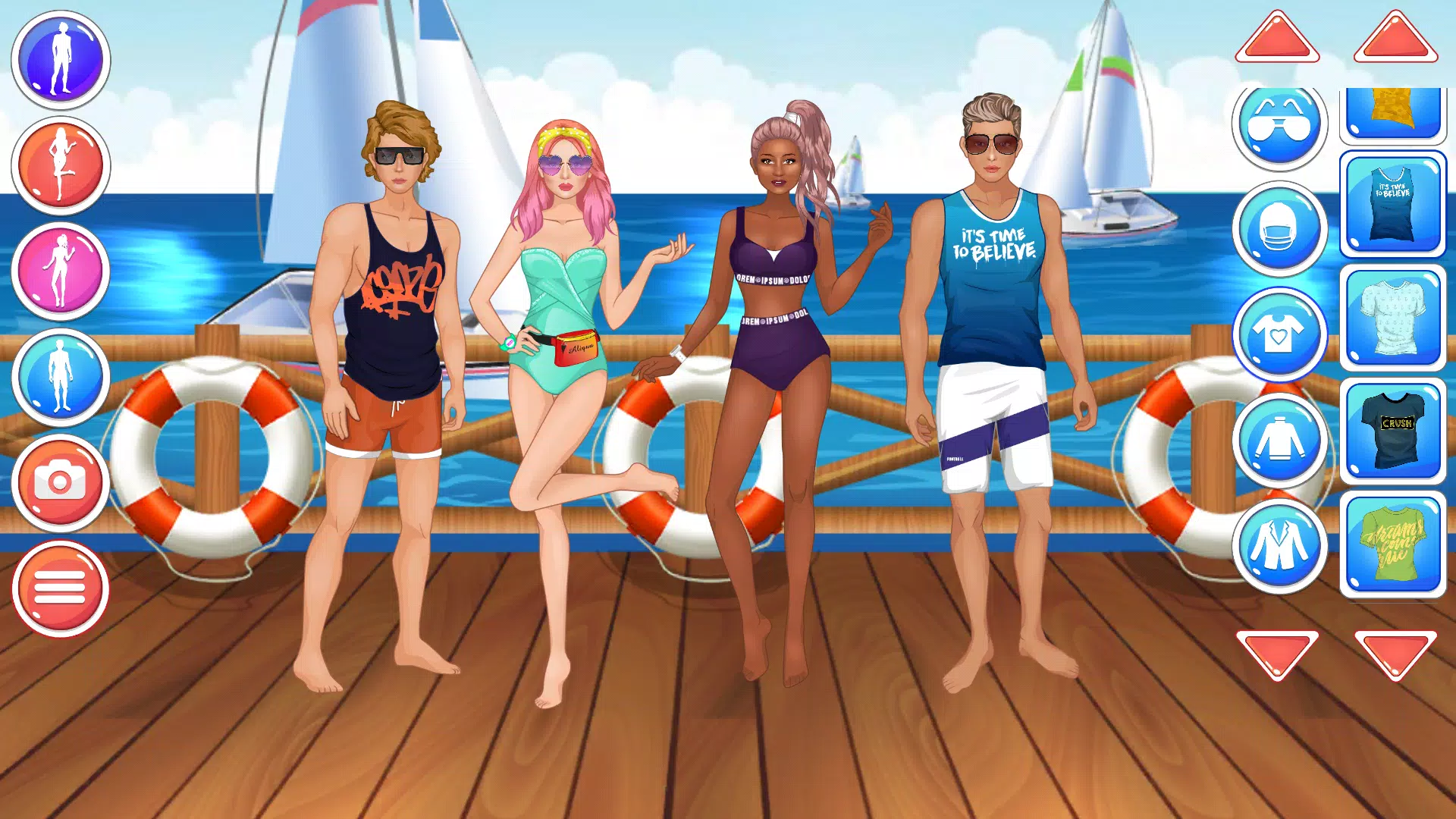 男生和女生打扮 – 高中遊戲