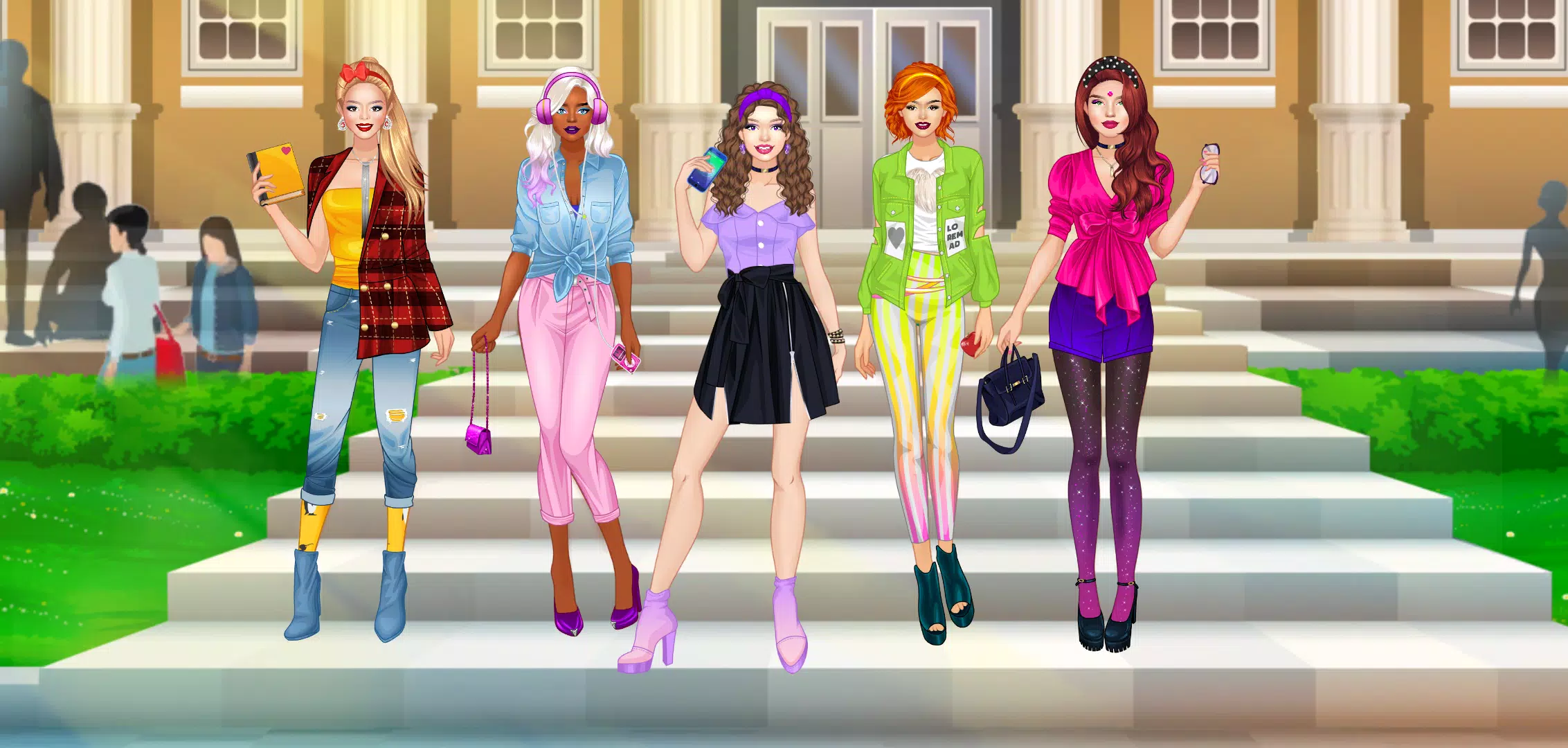 Jogos de Vestir as Amigas Fashionistas no Meninas Jogos