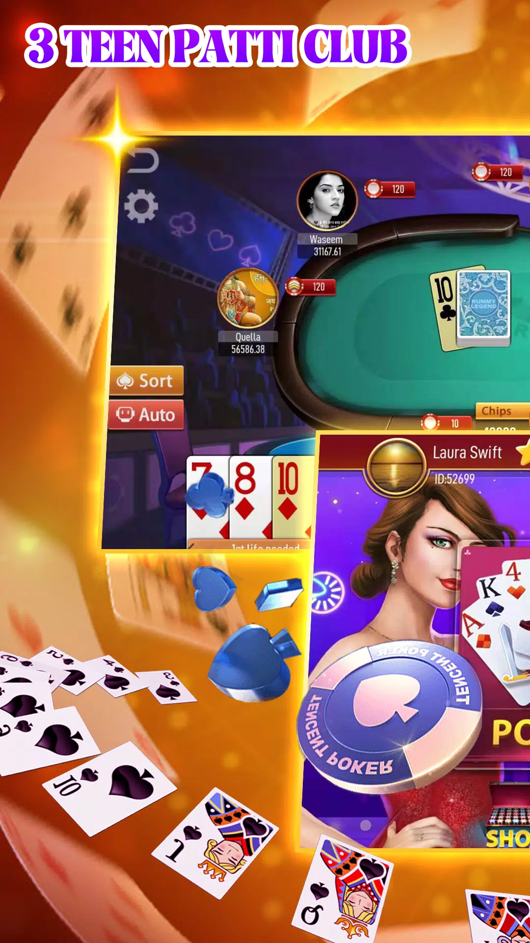 Teen Patti-Club(3 card friendly poker online) - APK Download for Android