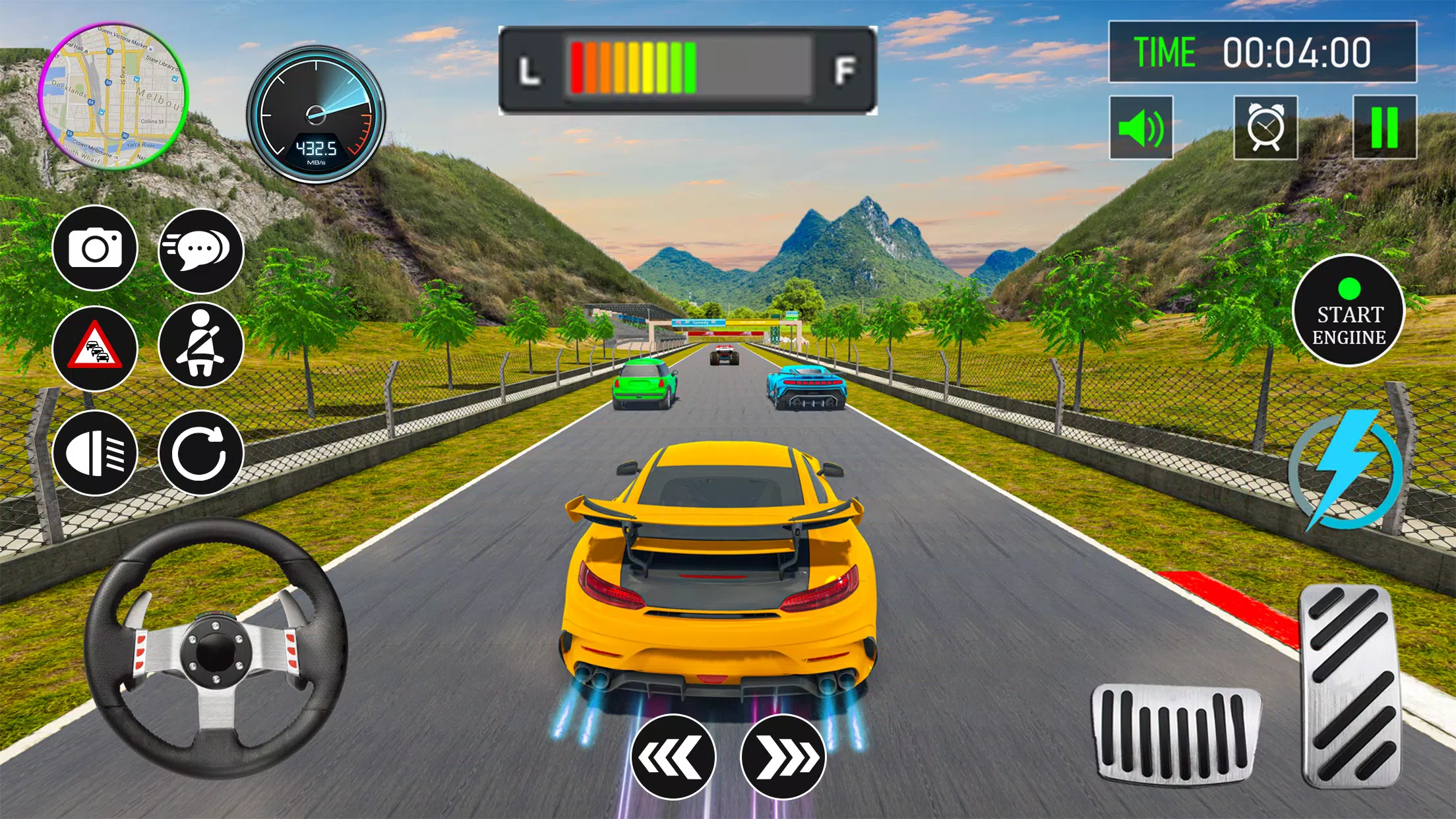 Jogo de carros corrida offline versão móvel andróide iOS apk