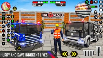 Police Ambulance Fire Truck screenshot 2