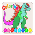 Coloring Godzilla VS Kong Easy icône