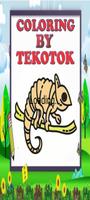 Coloring Cute Reptiles Poster