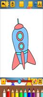 Rocket Coloring screenshot 2