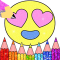 Glitter Emoji Coloring Book