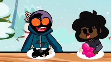 Whitty Vs Carol - Pink Vs Black Food Challenge FNF screenshot 2