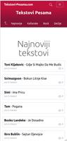 Tekstovi Pesama-poster