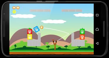 Knockdown blocks fruits slingshot تصوير الشاشة 2