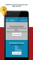 E2PDF Pro - SMS & Call Backup Poster