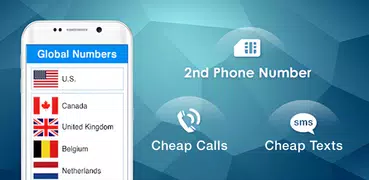 2nd Phone Number: Text & Call