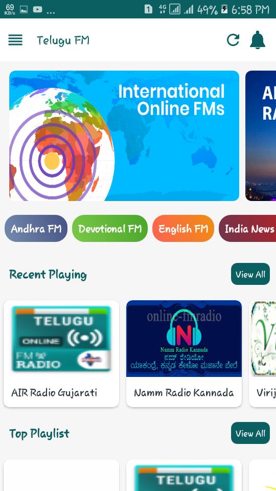 Hyderabad Radio Live Non Stop Telugu Songs Radio Fur Android Apk