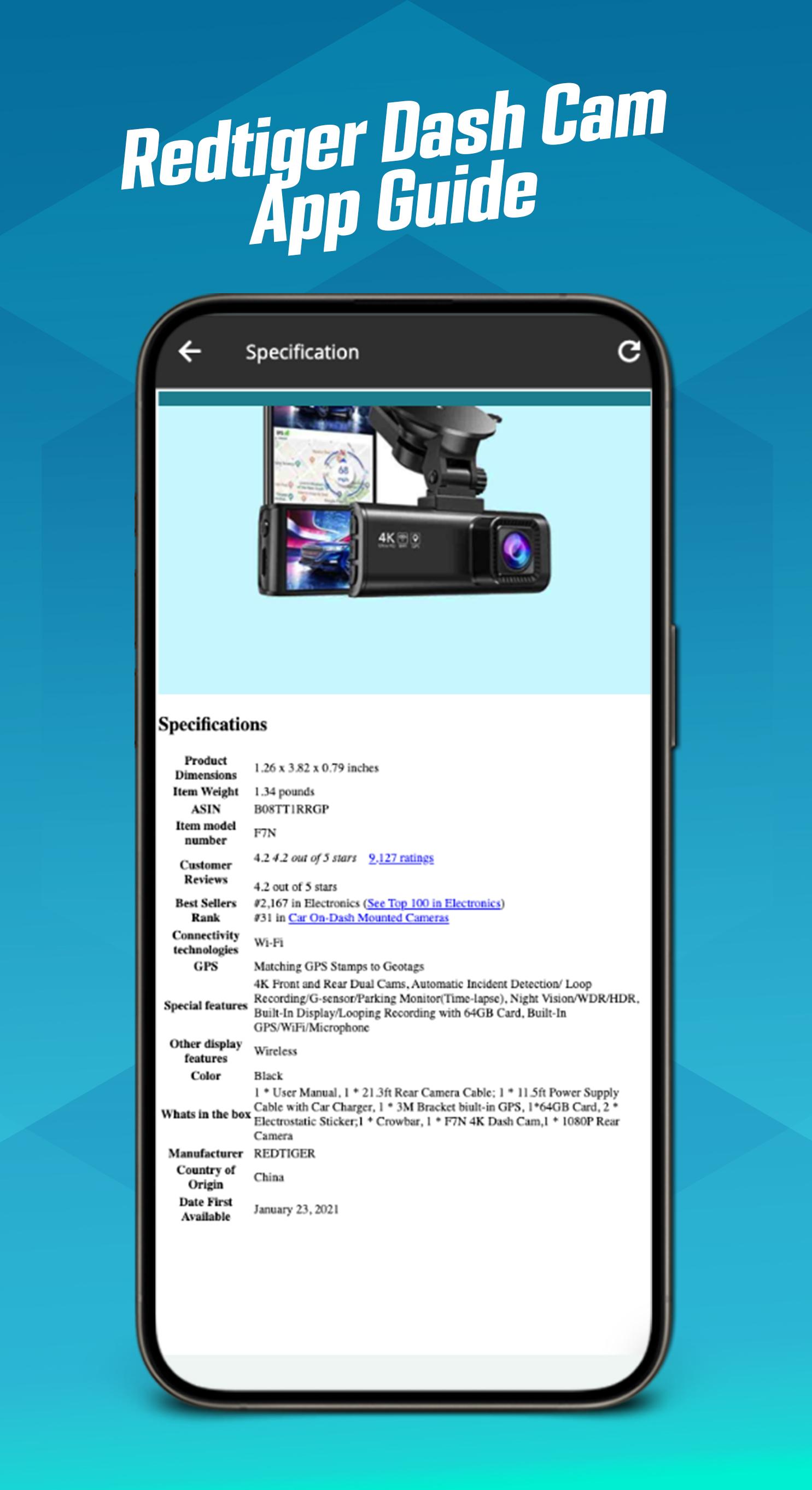 Redtiger Dash Cam App Guide APK for Android Download