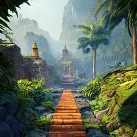 Temple Running Game Jungle Run تصوير الشاشة 1