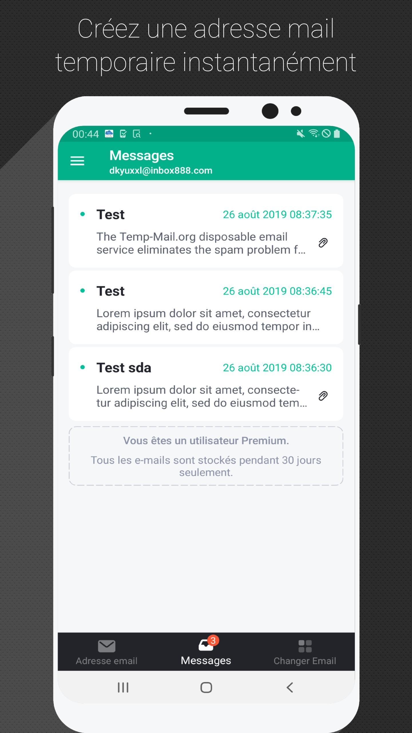 Temp Mail - Email temporaire pour Android - Téléchargez l'APK