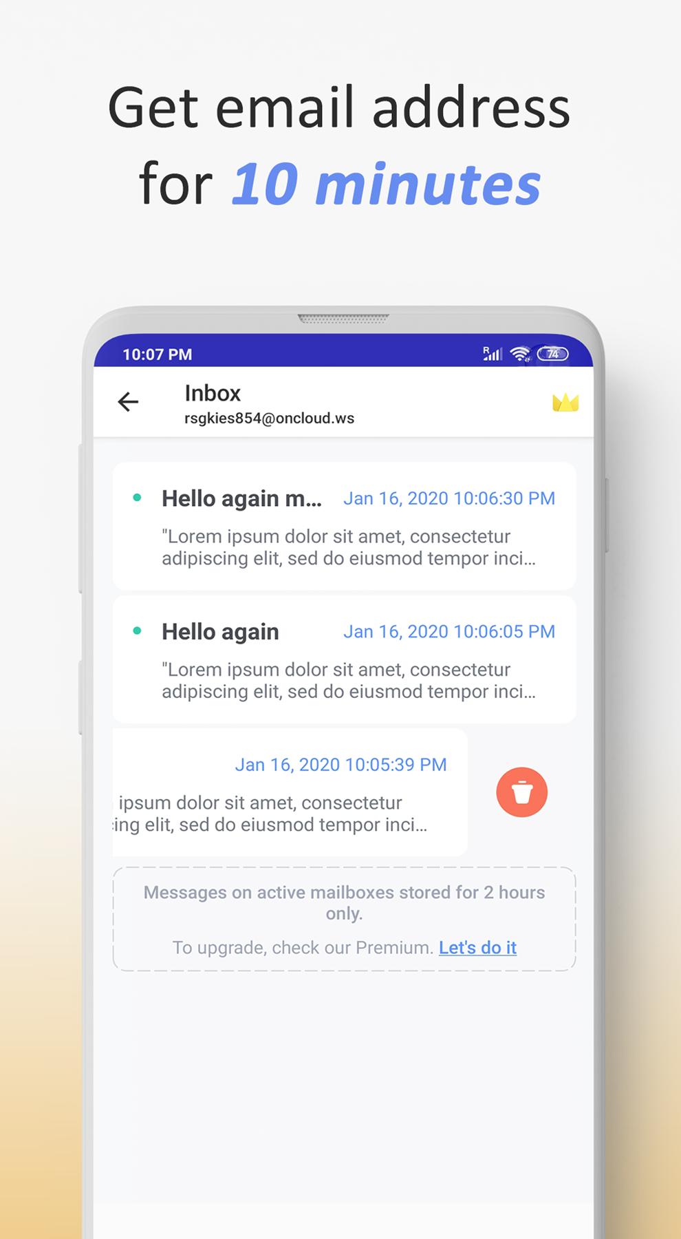 10 Minute Mail - Temp Mail APK pour Android Télécharger
