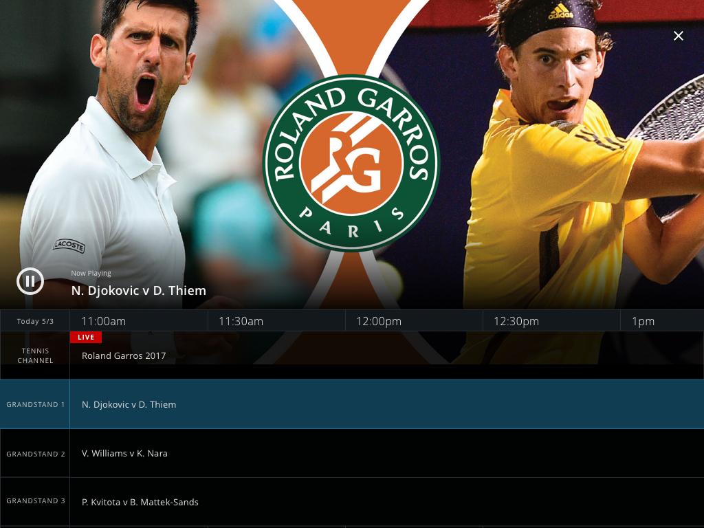 Tennis Channel live Stream مشاهدة كل مباريات التنس بث مباشر