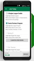 Tennis League Network App capture d'écran 3