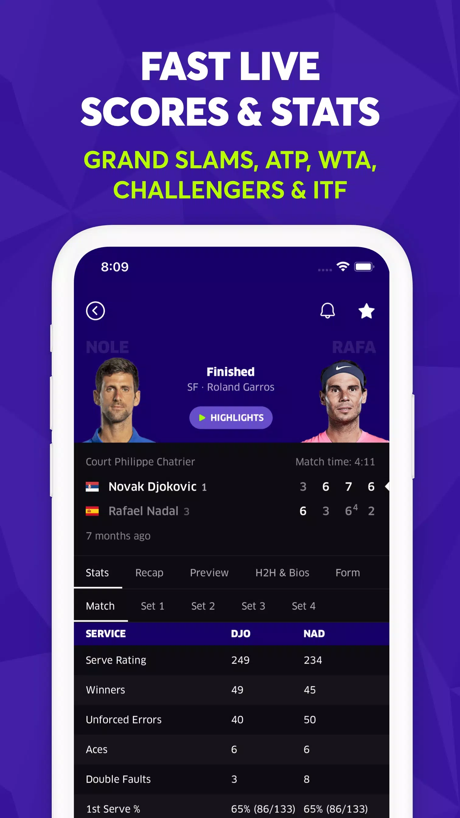 TNNS: Tennis Live Scores APK for Android Download