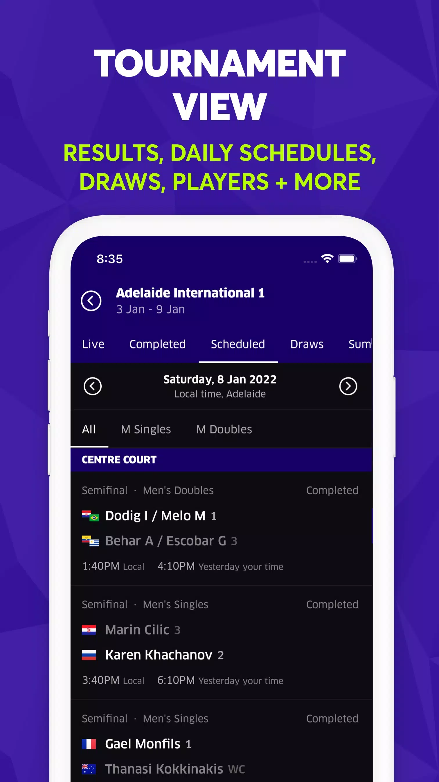 TNNS: Tennis Live Scores APK for Android Download
