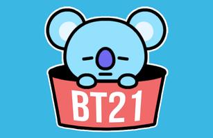 Sticker BT21 plakat