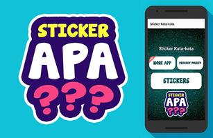 Text Sticker Kata-kata lucu dan gokil for Whatsapp plakat