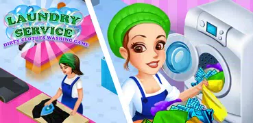 Laundry Shop Washing Games Sim