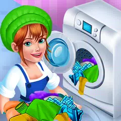 Laundry Shop Washing Games Sim XAPK 下載