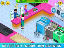 Laundry Shop Washing Games Sim poster