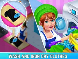 Laundry Shop Washing Games Sim 截图 1
