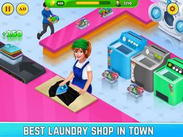 Laundry Shop Washing Games Sim screenshot 2