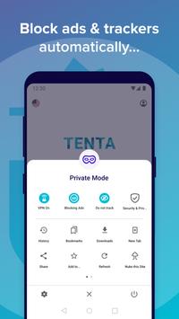 Tenta Private VPN Browser + Ad Blocker (Beta) screenshot 2