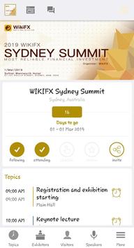 WIKIFX Sydney Summit poster