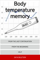 Body temperature memory Affiche