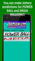 Poster PowerBall MegaMillions prediction lottery machine