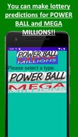 PowerBall MegaMillions prediction lottery machine Cartaz