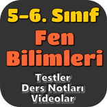 5. Sınıf 6. Sınıf Fen Bilimleri Test Çöz Konular
